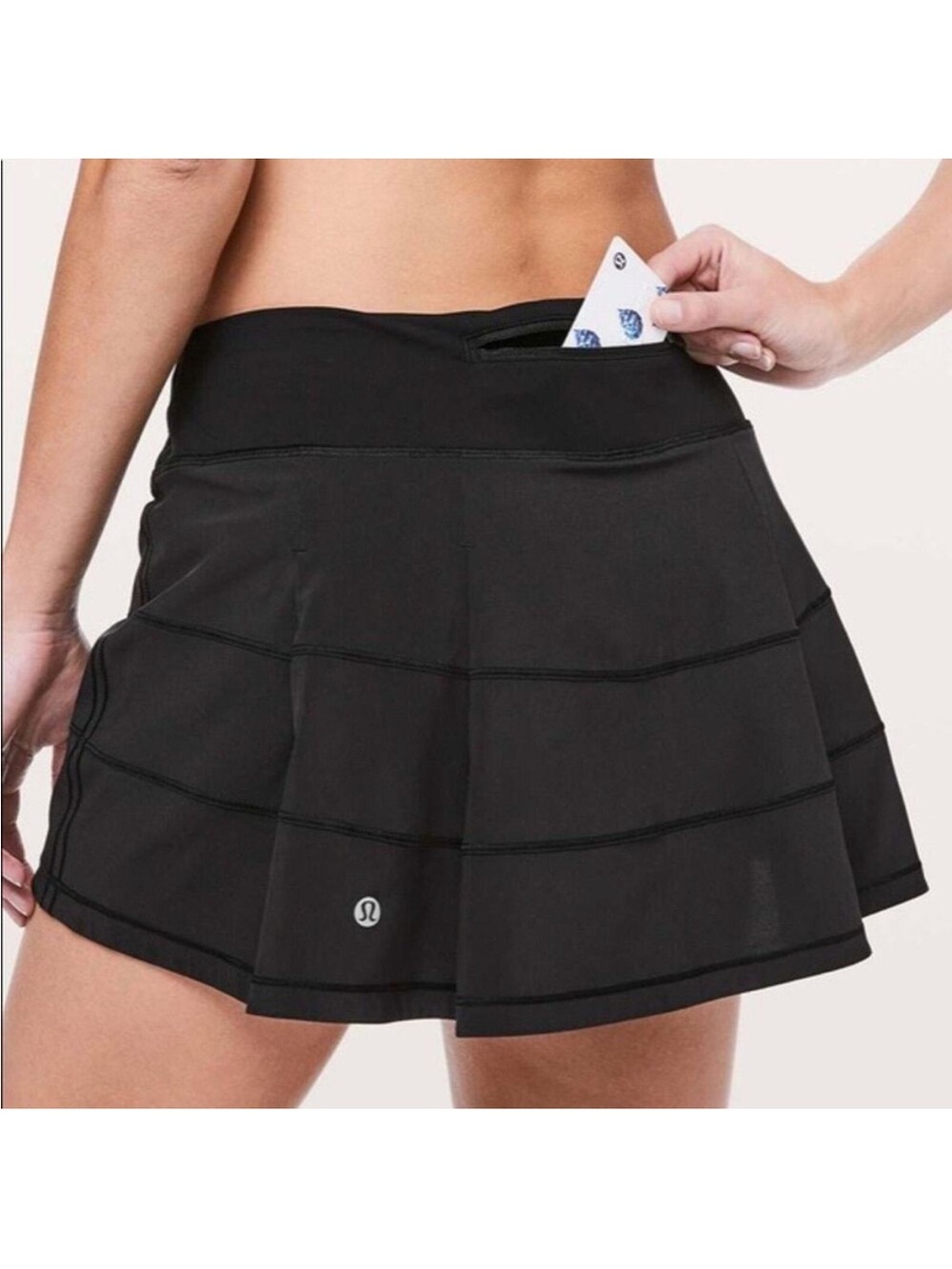 Lululemon Pace Rival Mid Rise Skirt Black Size 4